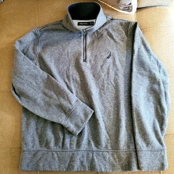 Nautica High Zip Collar Sweatshirt - Picture 2 of 5